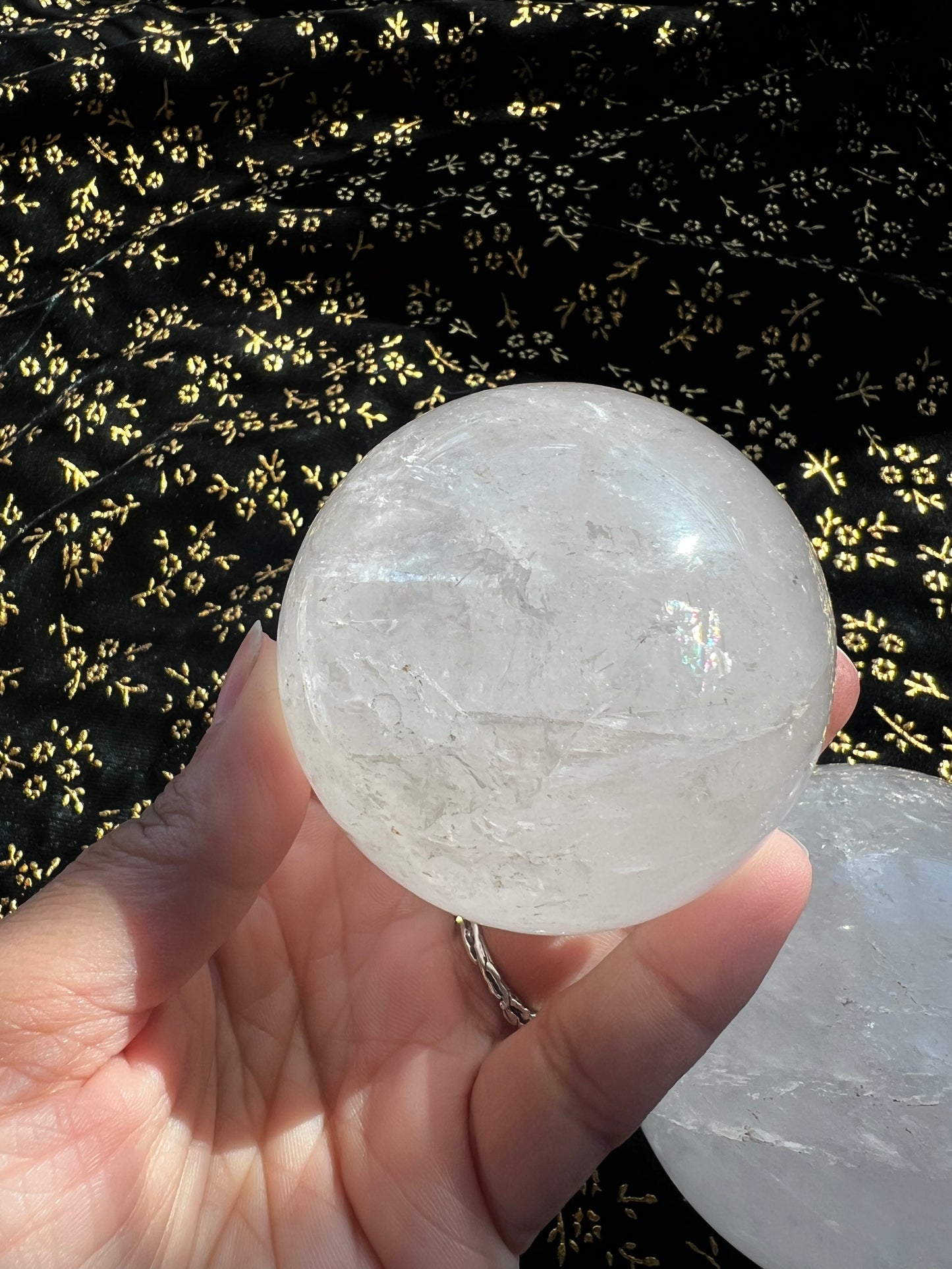 clear quartz spheres
