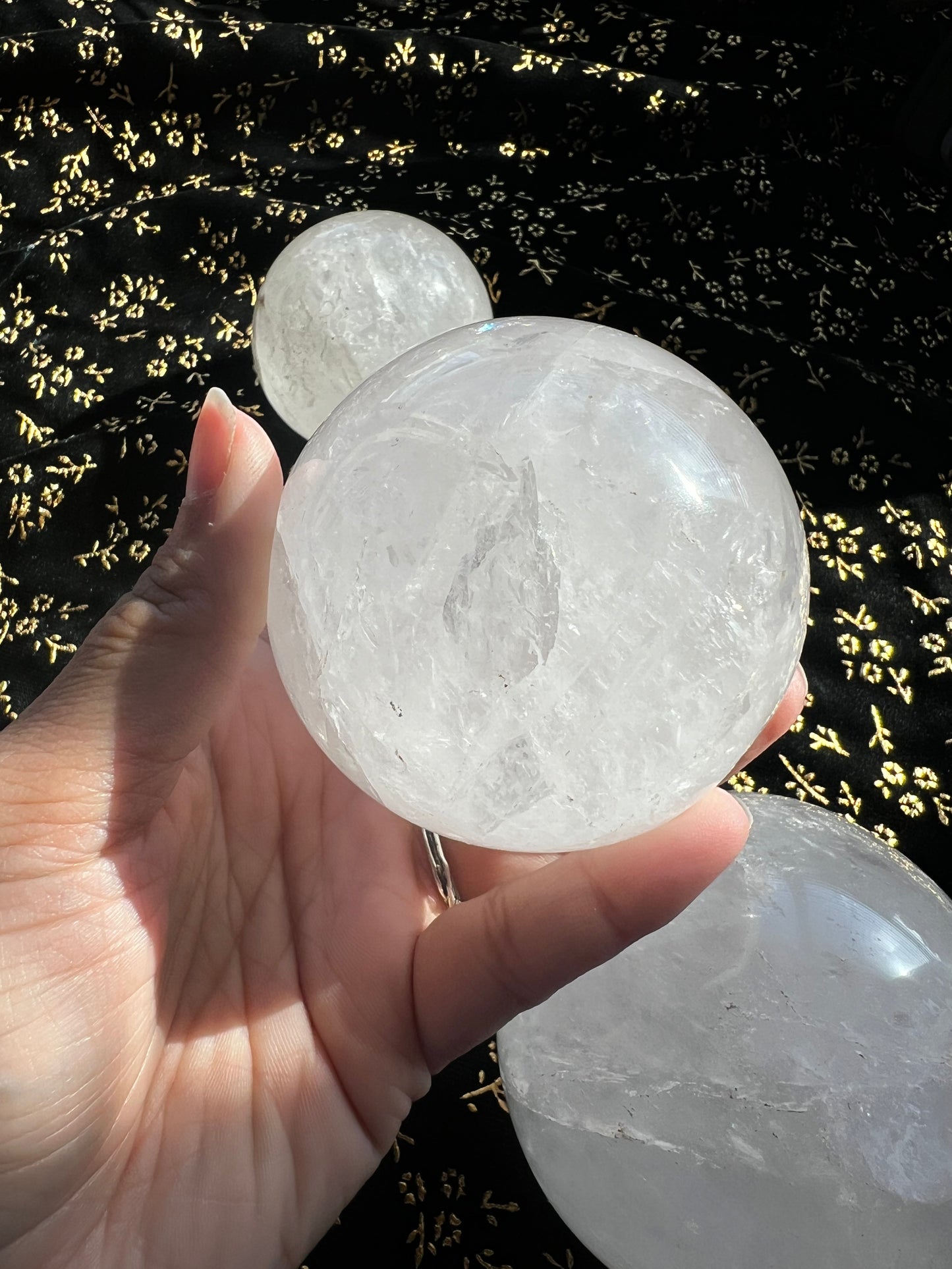 clear quartz spheres