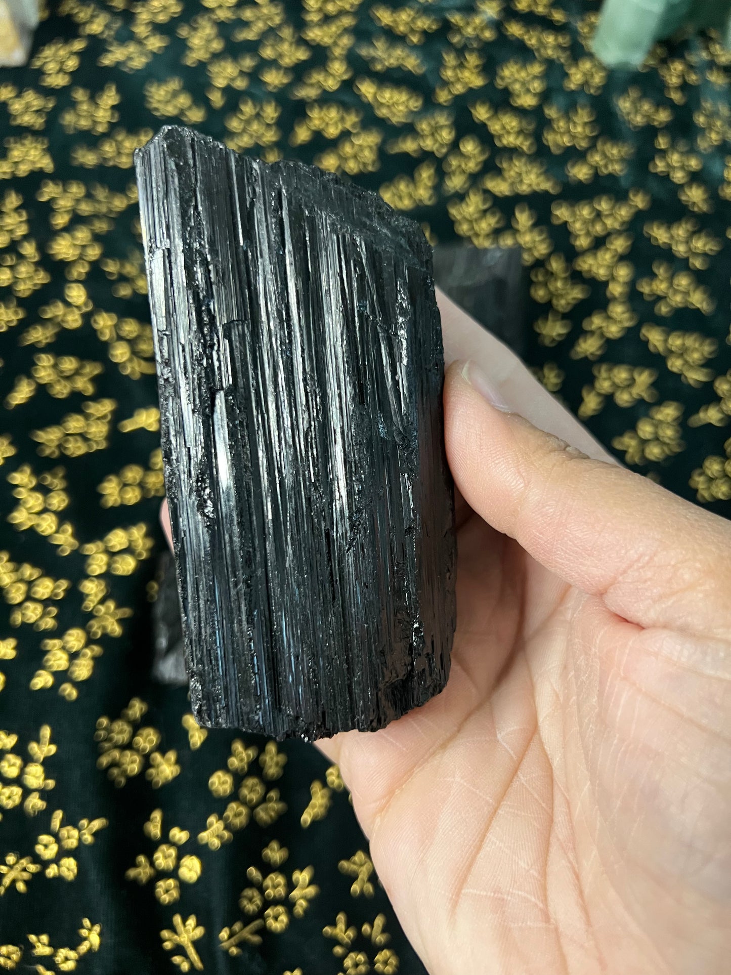 raw black tourmaline chunks