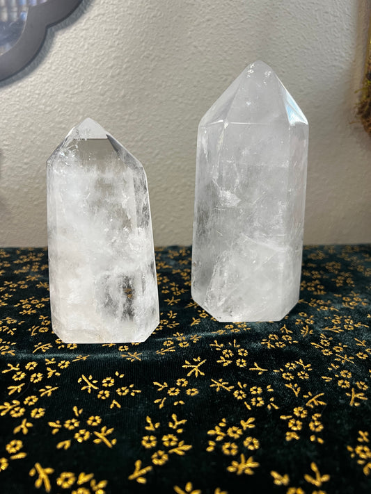 clear quartz statement towers