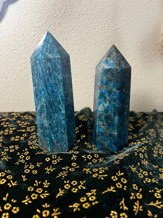 blue apatite statement towers