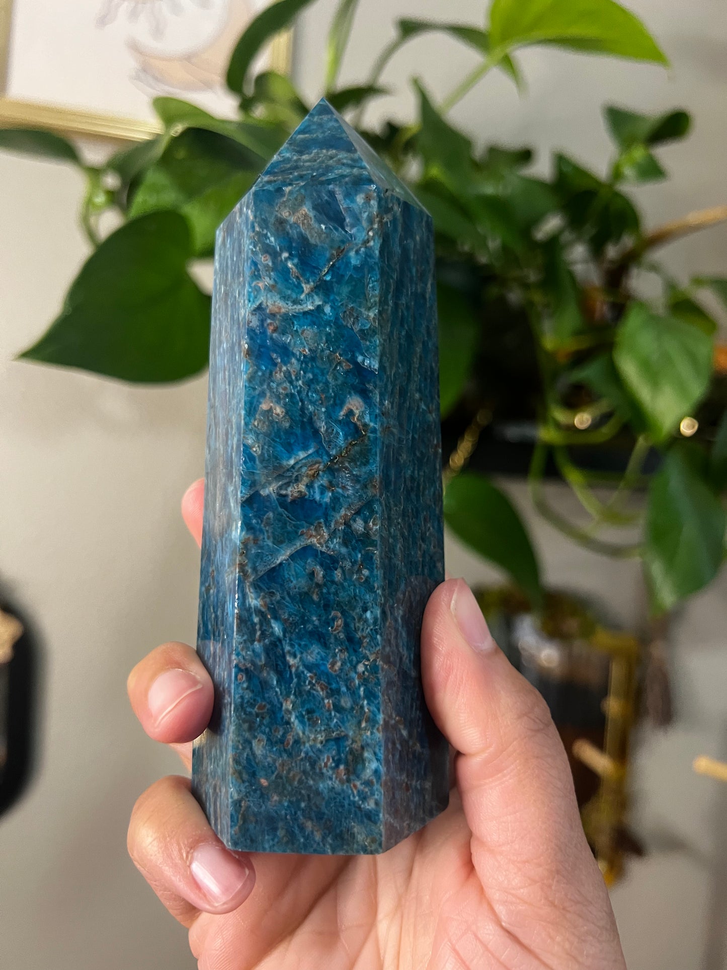 blue apatite statement towers