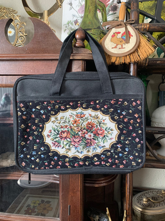 floral embroidered bag