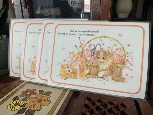 cat placemats (set of 4)