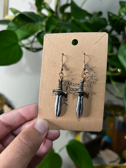 dagger earrings
