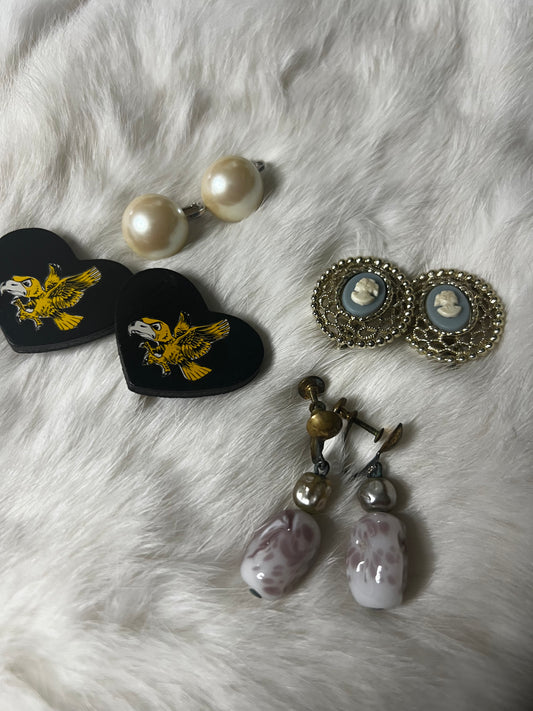 clip on vintage earrings