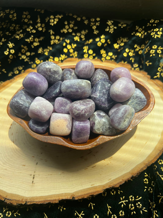 lepidolite tumbles