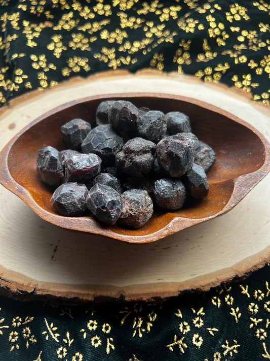 raw garnet