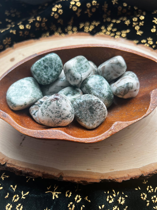 tree agate tumbles