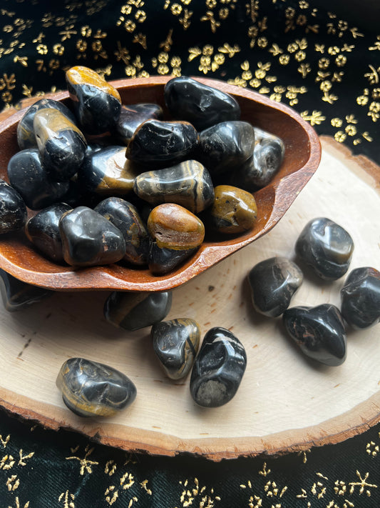 black onyx with jasper tumbles