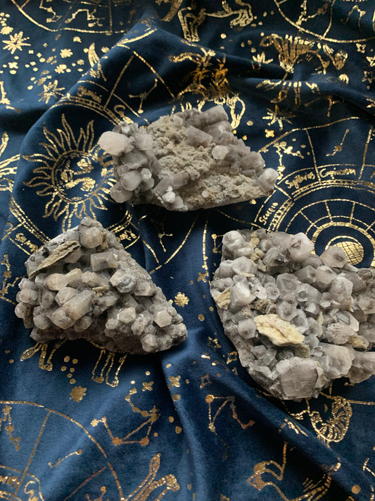 barrel calcite with sphalerite specimens (UV reactive)
