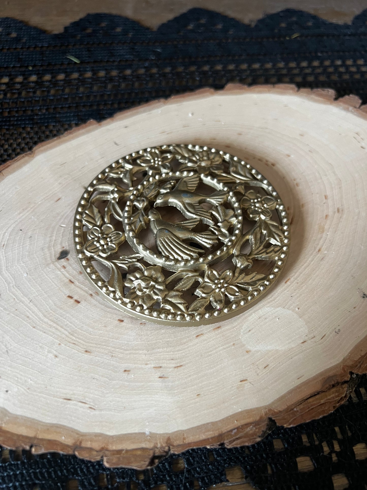 Brass Dove Wall Hanging