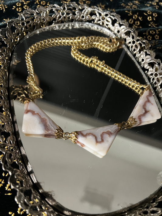 Banded agate necklace