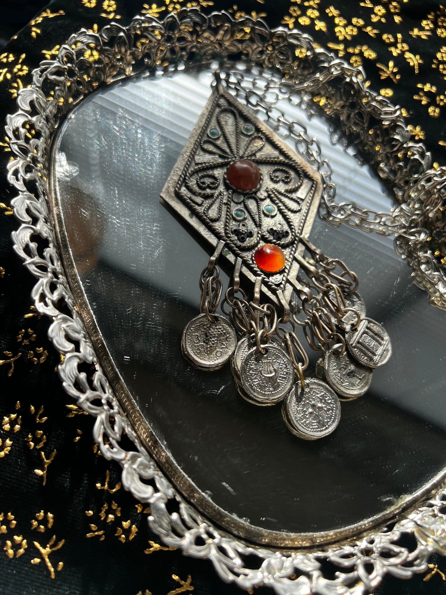 Vintage Carnelian and Turquoise Necklace