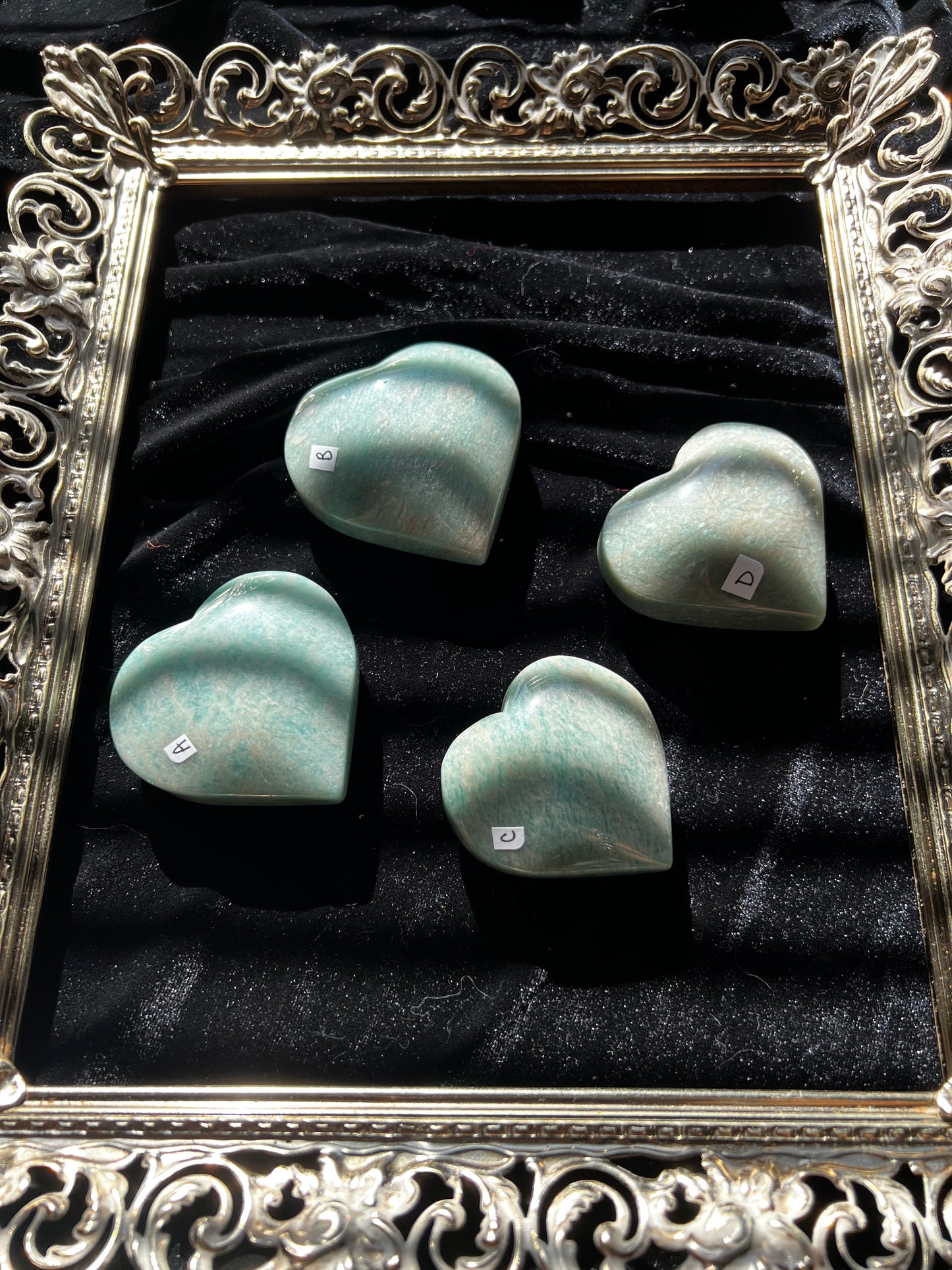 Amazonite Hearts