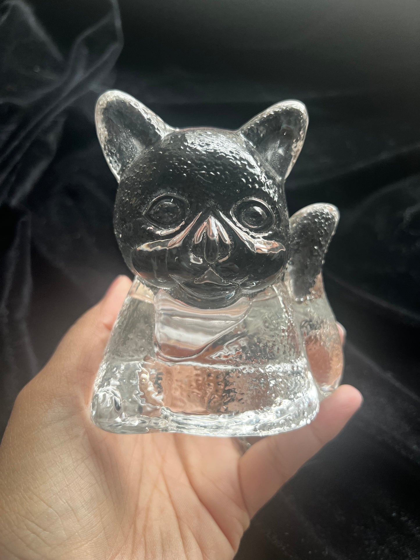 Clear Cat Tealight Holder