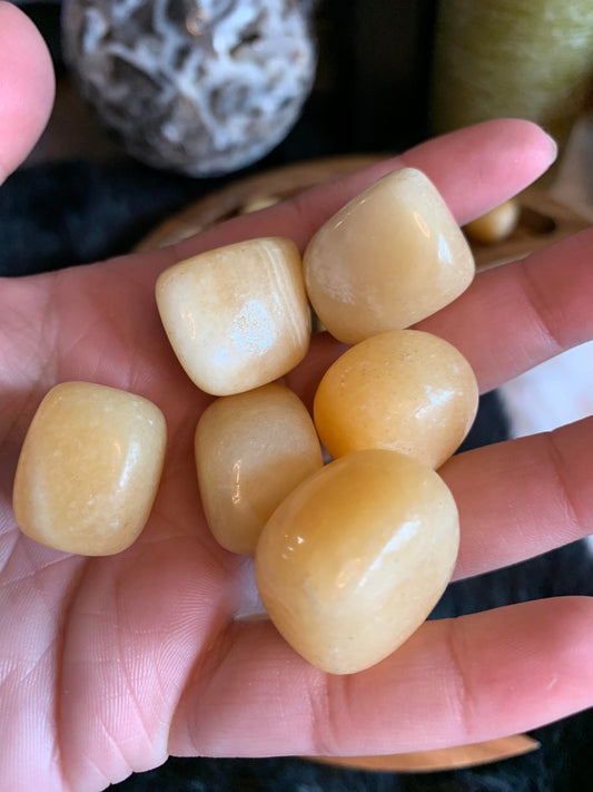 tumbled orange calcite
