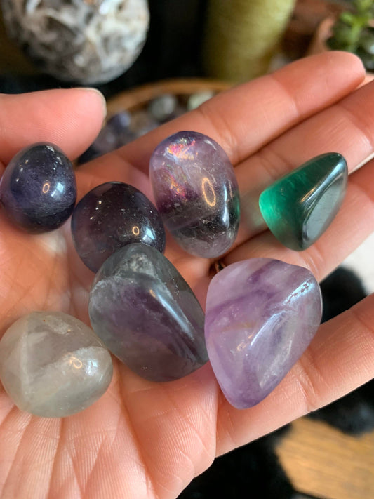 tumbled fluorite